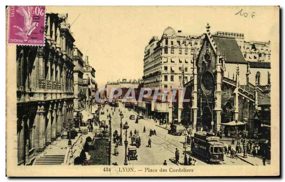 LYON — Praça dos Cordeliers — editor anônimo, n° 434 - Frente