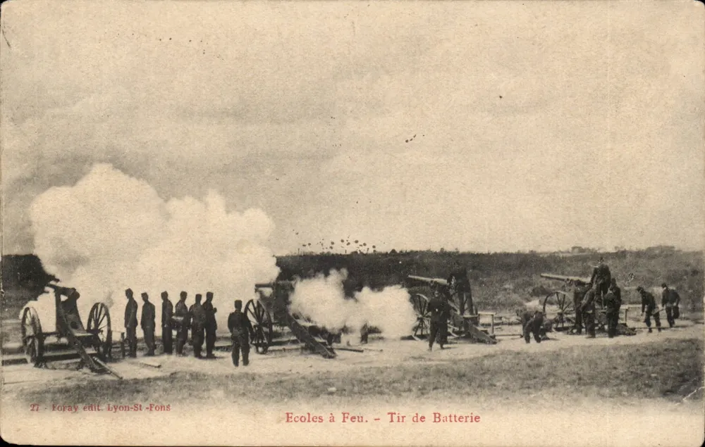 Écoles à Feu - Tir de Batterie — Loray, Lyon-St-Fons - Recto