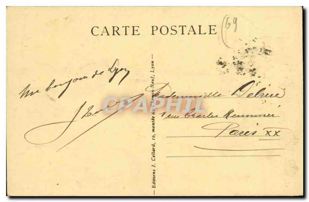 Lyon - le pont tilisitt et le quartier saint-georges — Éditions J. Cellard, n° 151 - Verso