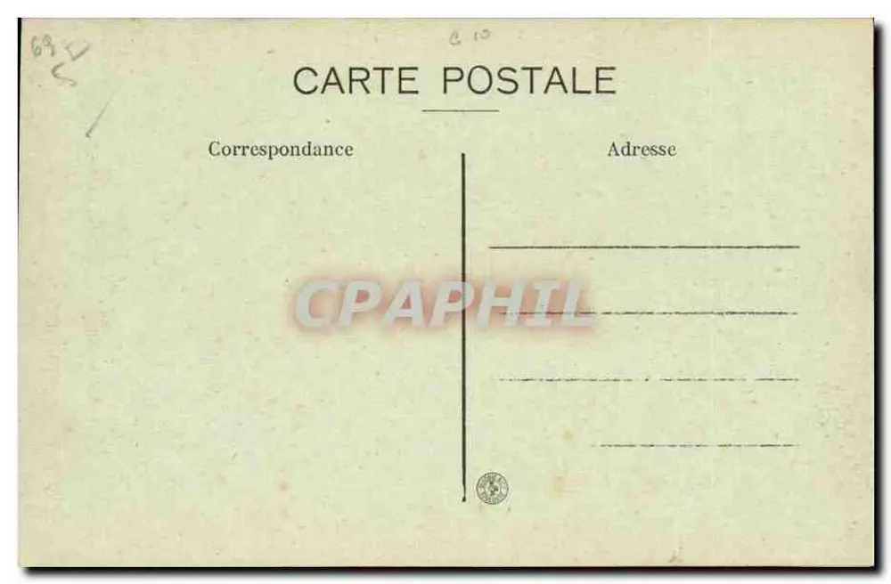 LYON — Hotel de Ville — E. R. - Verso