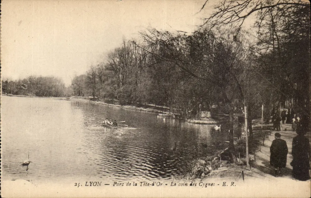 LYON — Parc de la Tête-d'Or — Der Schwanenwinkel — E. R. - Vorderseite