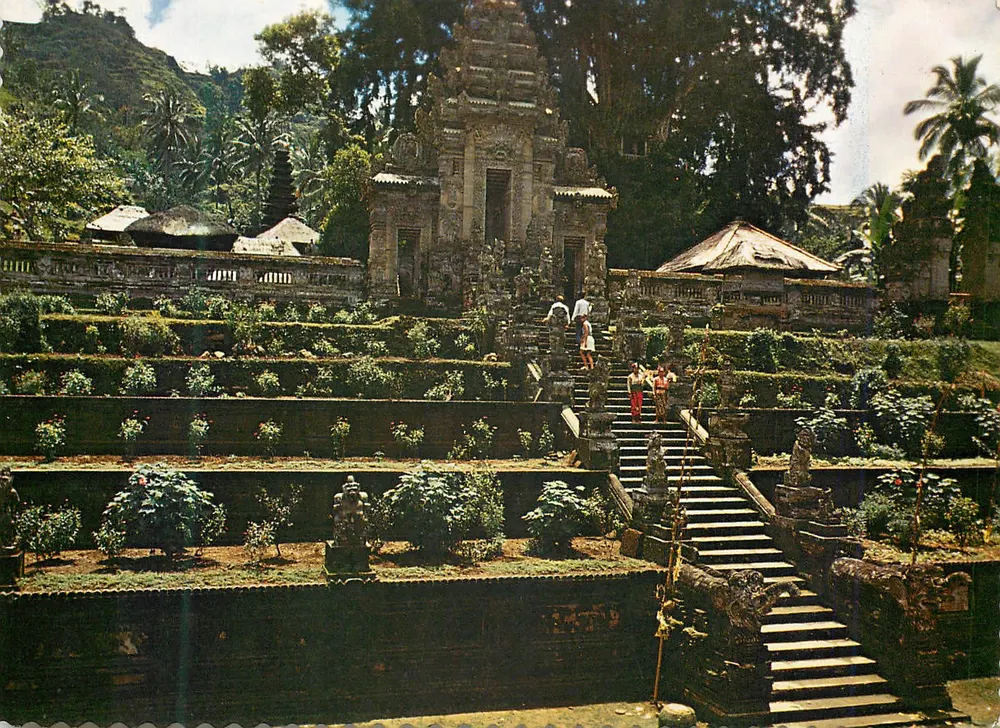 Heiliger Tempel von Kehen in Bangli, Bali — Ansichtskarte Nr. 517 - Vorderseite