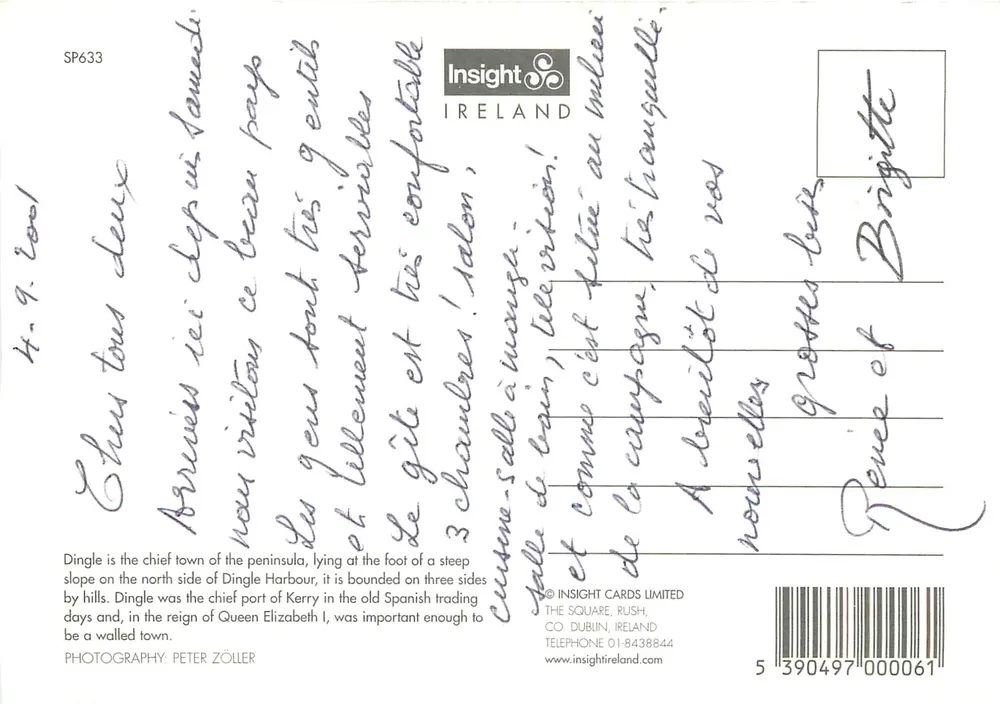 Dingle — Fischereihafen — Insight Ireland, SP633 - Rückseite
