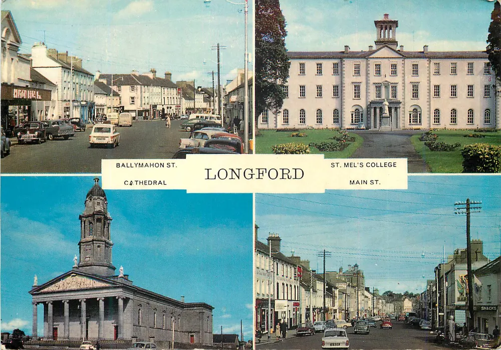 Longford — Ballymahon St., Kathedrale, St. Mel's College, Main St. — Cardall Ltd., Dublin, n°444 - Vorderseite