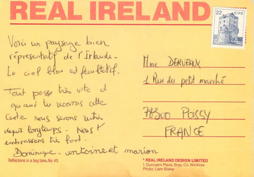 Reflexões em um lago de turfa — No. 45 — REAL IRELAND DESIGN LIMITED - Verso