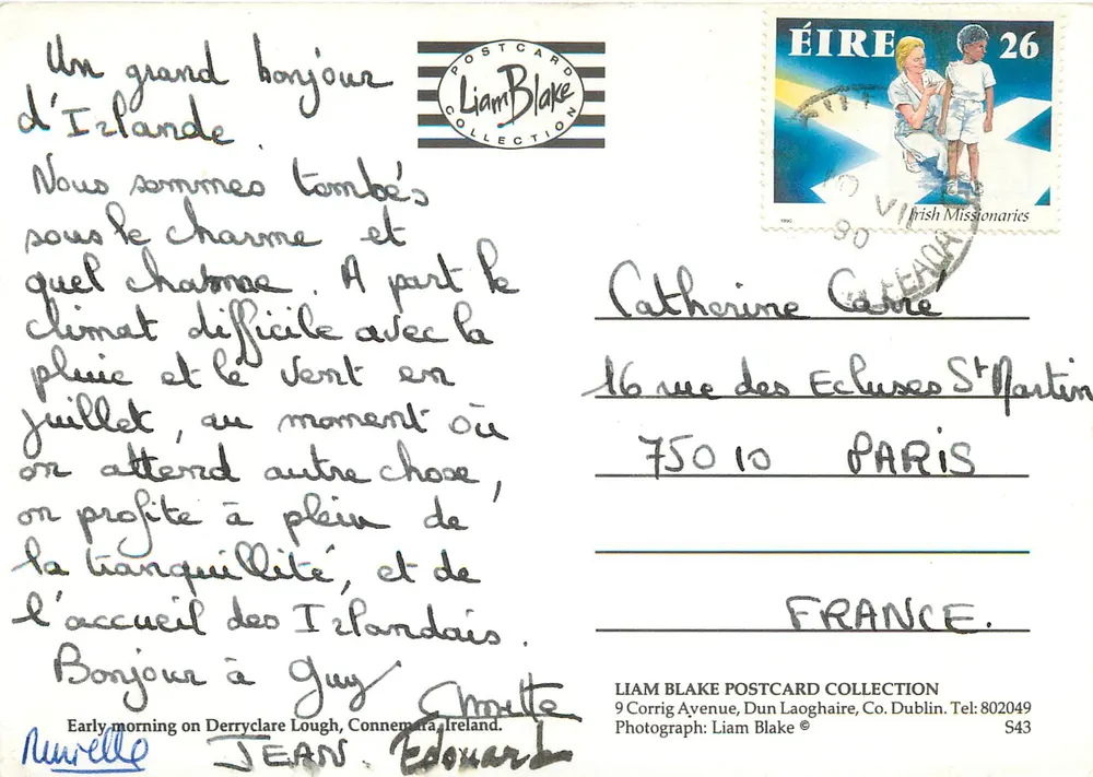 Lac Derryclare, Irland — Liam Blake Collection — n° S43 - Rückseite