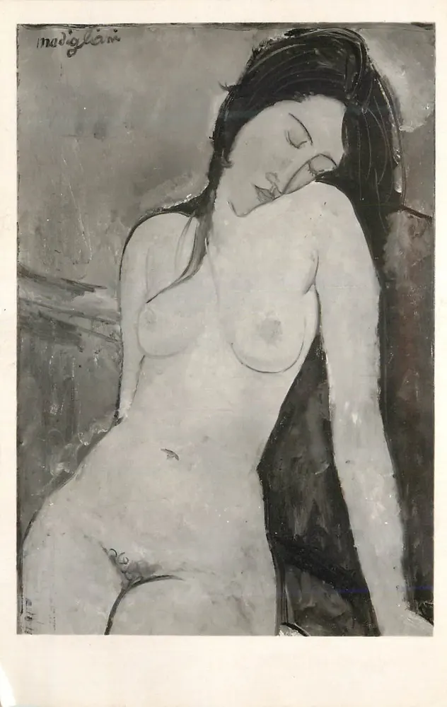 Nu de Modigliani — peint vers 1917 — Institut Courtauld (Home House), Londres - Recto