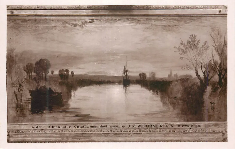 Chichester Canal — unvollendete Arbeit — J.M.W. TURNER R.A. (1775-1851) - Vorderseite
