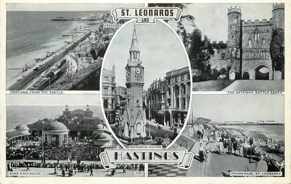 Hastings — St. Leonards und Battle Abbey — unbekannter Verleger, Nr. 141 - Vorderseite