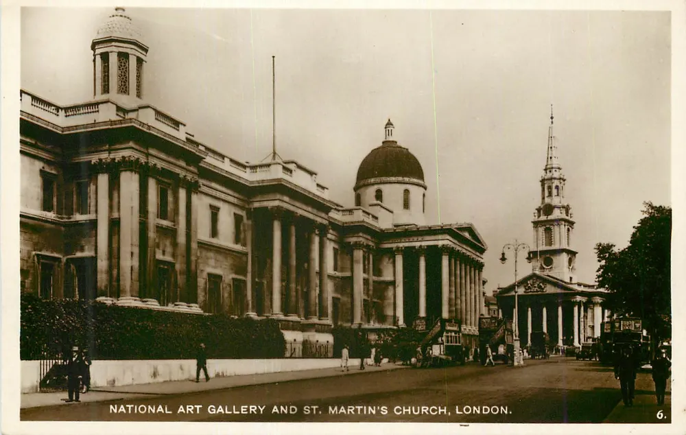 National Art Gallery und St. Martin's Church, London — Serie 6 - Vorderseite