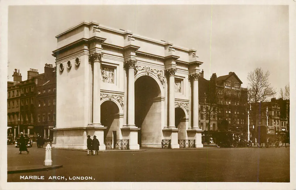 Arco de mármore, Londres — vista arquitetônica — editor não identificado - Frente
