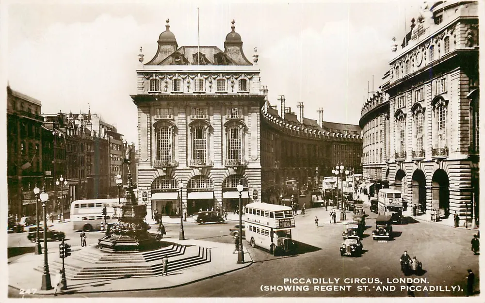 Piccadilly Circus, London — (zeigend Regent St. und Piccadilly) — Excel Series - Vorderseite