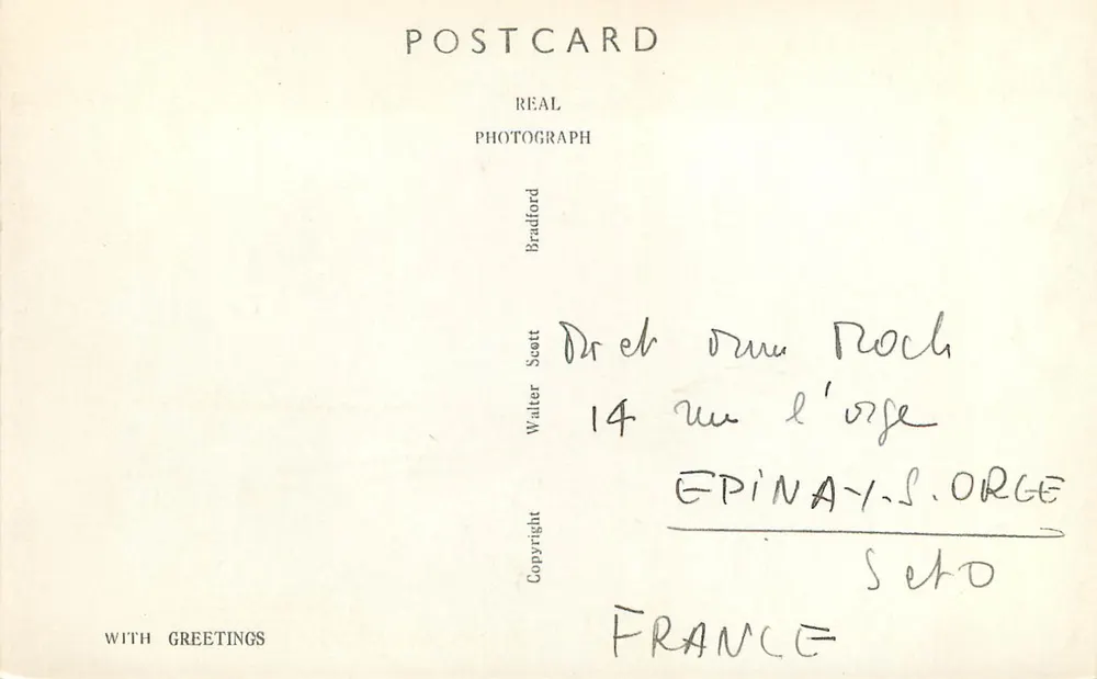 La porte du jardin, New College, Oxford — V 98, Walter Scott - Verso
