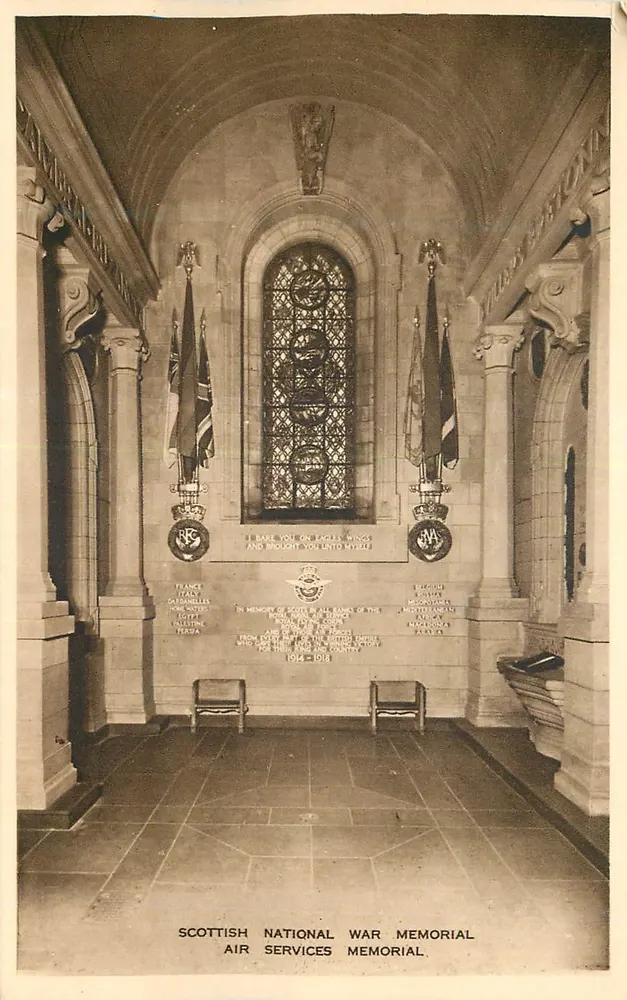 Scottish National War Memorial — Air Services Memorial — Francis Card Inglis, Edinburgh - Recto