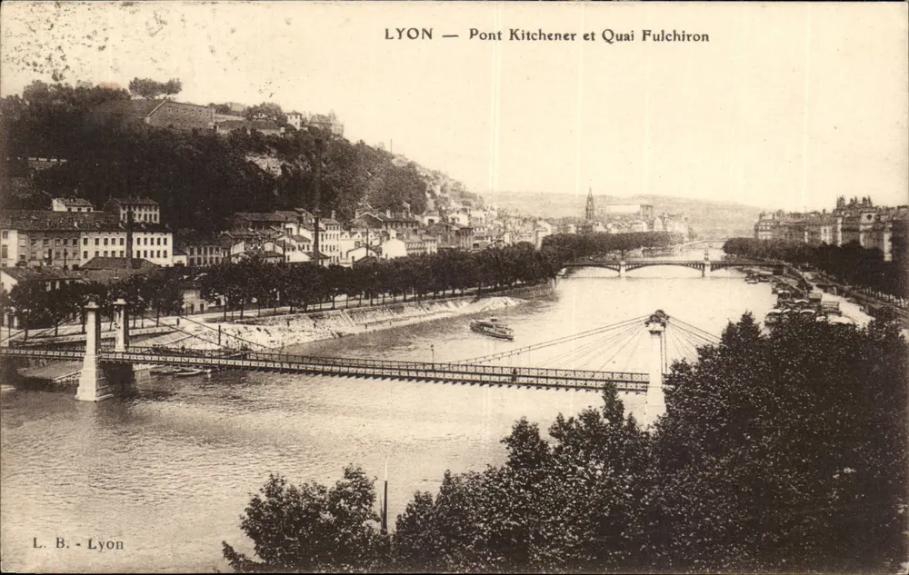 LYON — Ponte Kitchener e Quai Fulchiron — L. B. - Lyon - Frente