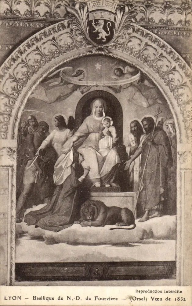 LYON - Basilika der Jungfrau von Fourvière — (Orsel) Gelübde von 1832 - Vorderseite