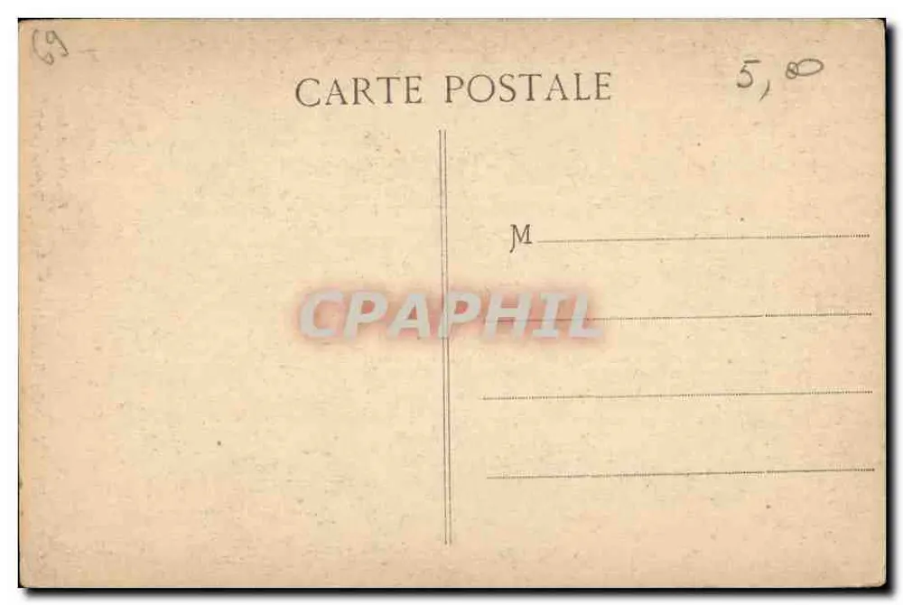 LYON - Cathédrale St-Jean, Porte principale — S. Farges, édit. Lyon, n° 5487 - Verso