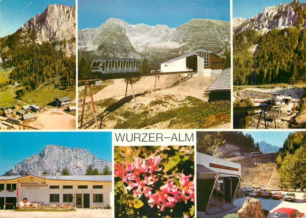 Wurzer-Alm — Wurzer-Alm Standseilbahn — Éditeur Erwin Hochreiter GmbH, A-4580 Windischgarsten - Recto