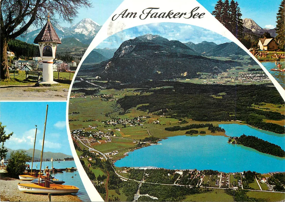 Am Faaker See — vista panorâmica e paisagens — Ansichtskarten-Verlag Franz Schlicher, n°3/284 - Frente