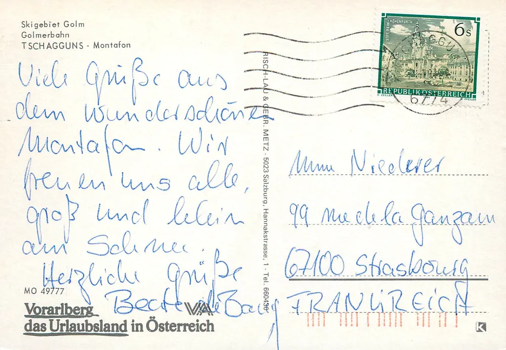Golm — Skigebiet Golm — Golmerbahn - Montafon - Verso
