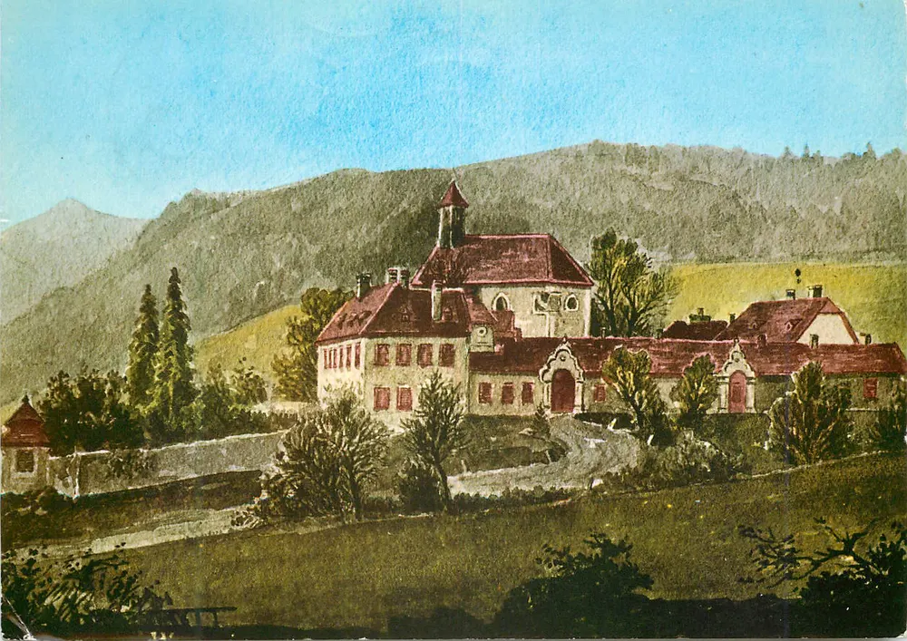 Mayerling — Velho Castelo de Caça do Príncipe Herdeiro Rudolf antes de 1889 — Verlag Ewin Meixner, Baden - Frente