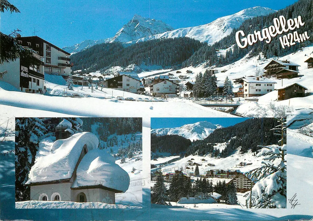 Gargellen 1424m — Montafon, Österreich — Photo Diacenter H. Häusle - Vorderseite