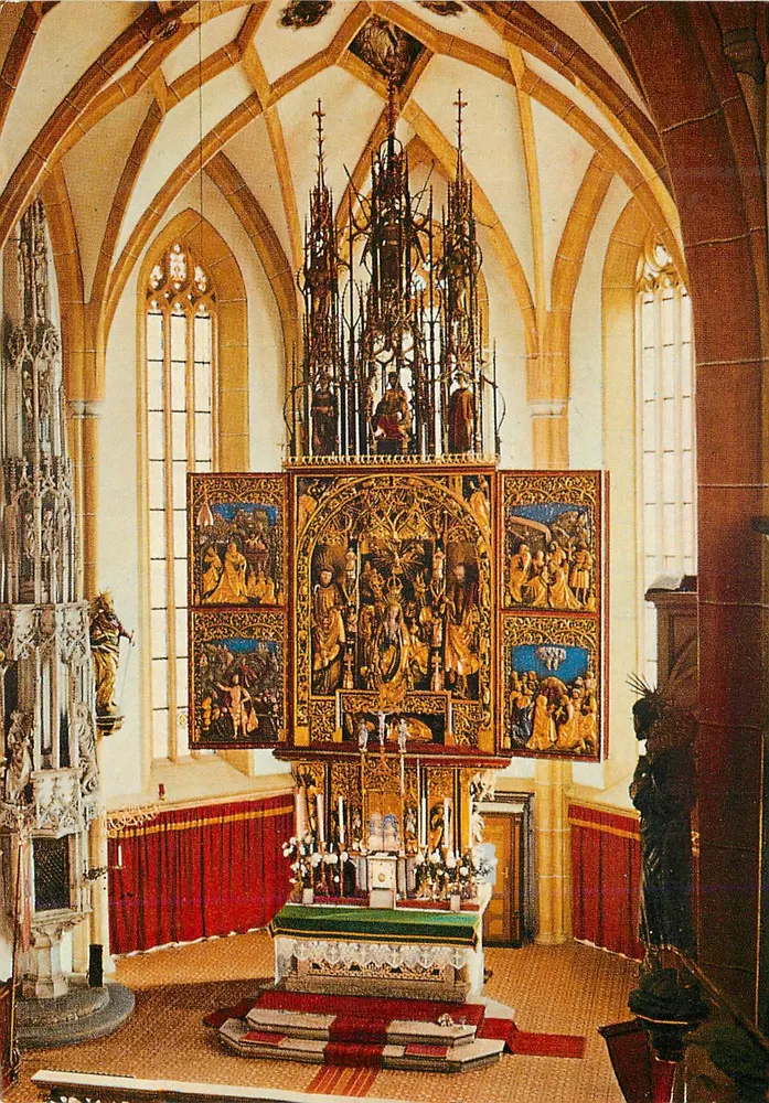 Wallfahrtskirche Heiligenblut — Gotycki ołtarz wysoki od Michael Pacher — Wydawnictwo H. Senger - Awers