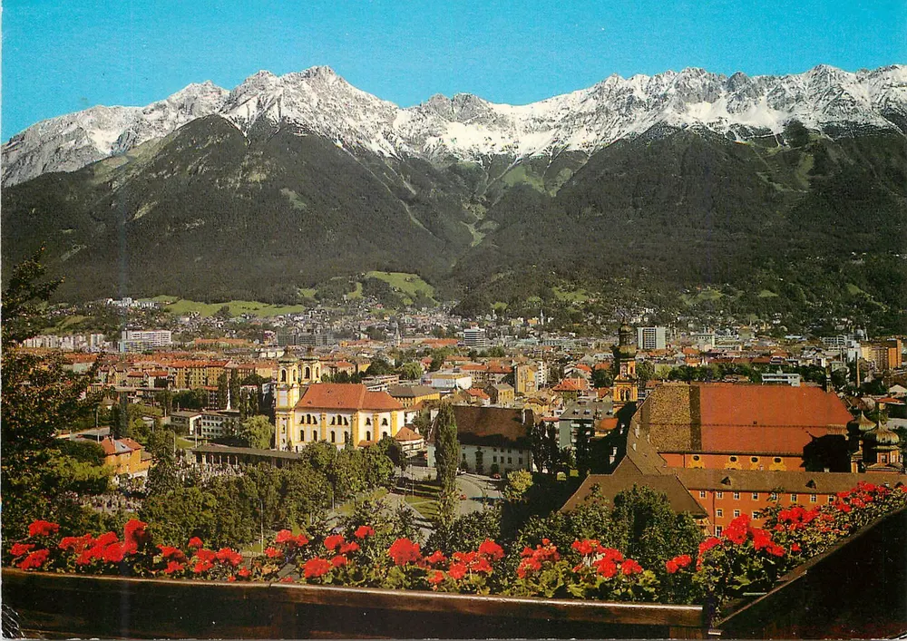 Innsbruck — Ansicht der Nordkette — Tiroler Kunstverlag Chizzali - Vorderseite