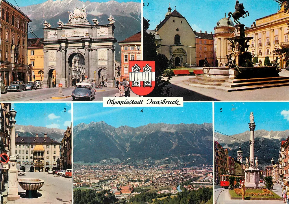 Innsbruck — Cidade Olímpica — editor Hofgasse - Frente