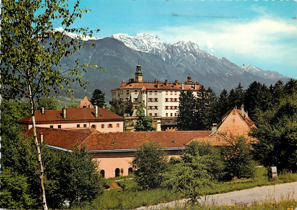Innsbruck, Zamek Ambras — z Bettelwurf — wydawca KTV, seria Feldkirch/Vorarlberg - Awers