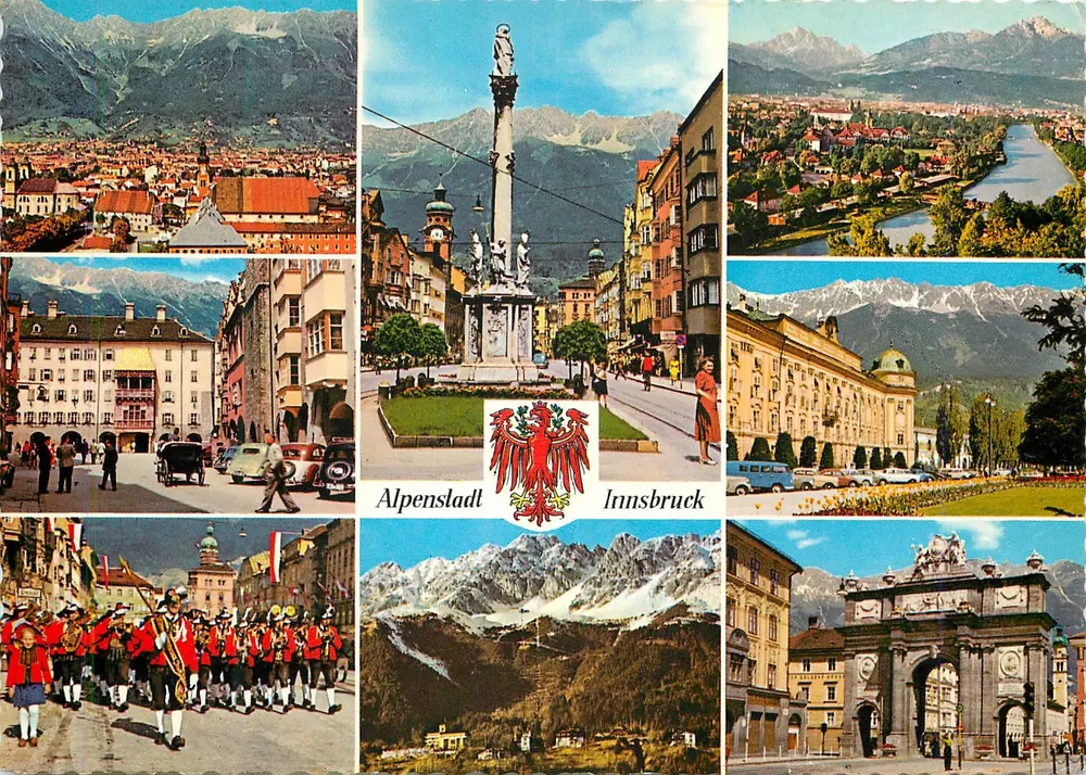 Innsbruck — Alpenstadt — Oberhaidinger Postkartenverlag - Voorkant