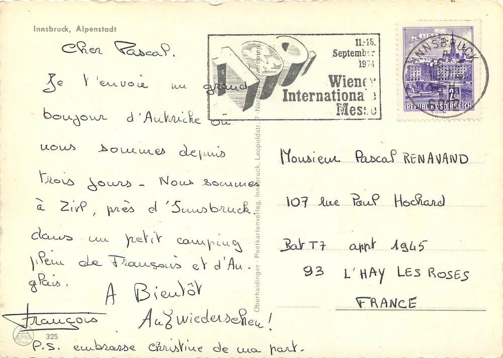 Innsbruck — Alpenstadt — Oberhaidinger Postkartenverlag - Achterkant
