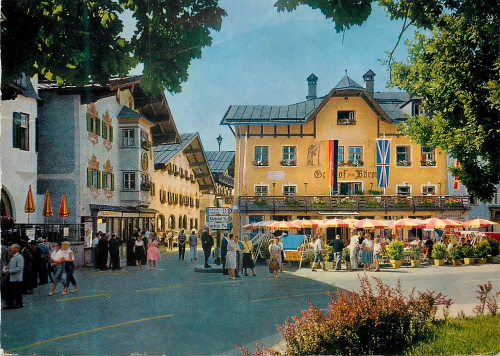 St. Johann in Tirol — Ansicht des Bärenschlosses — Verlag Alfred Gründler Salzburg - Vorderseite