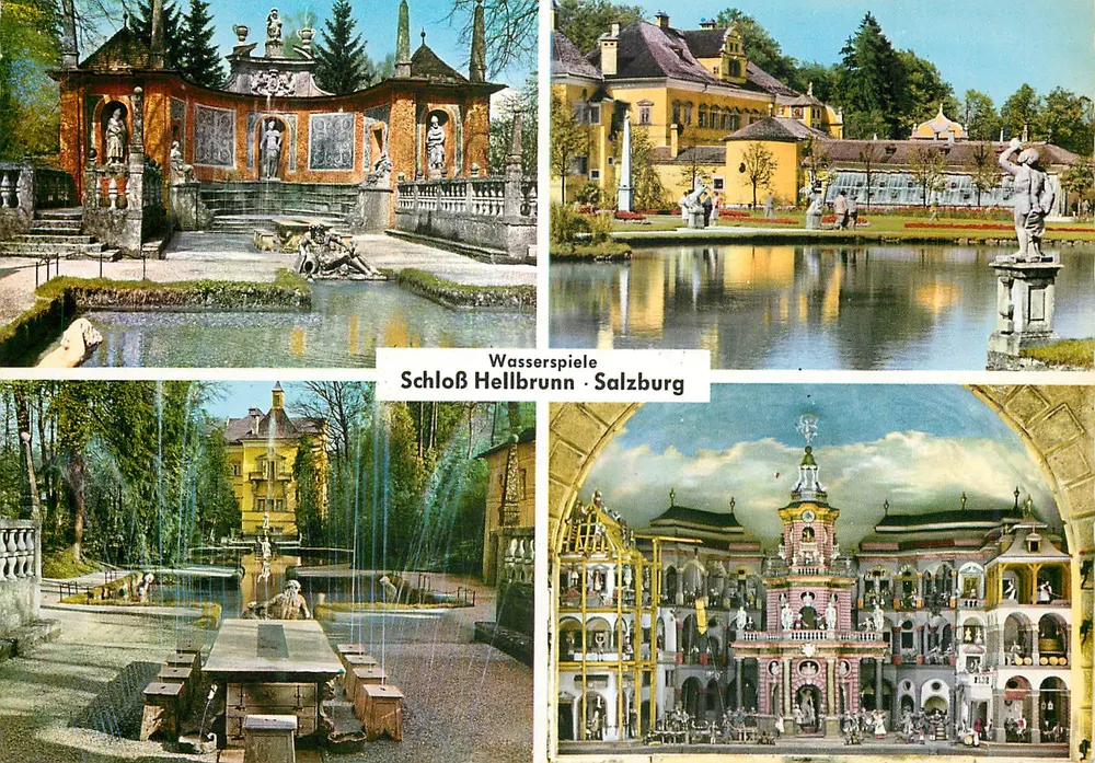Wasserspiele Schloß Hellbrunn - Salzburg — Montana-Postkartenverlag, serie CS 19 - Voorkant