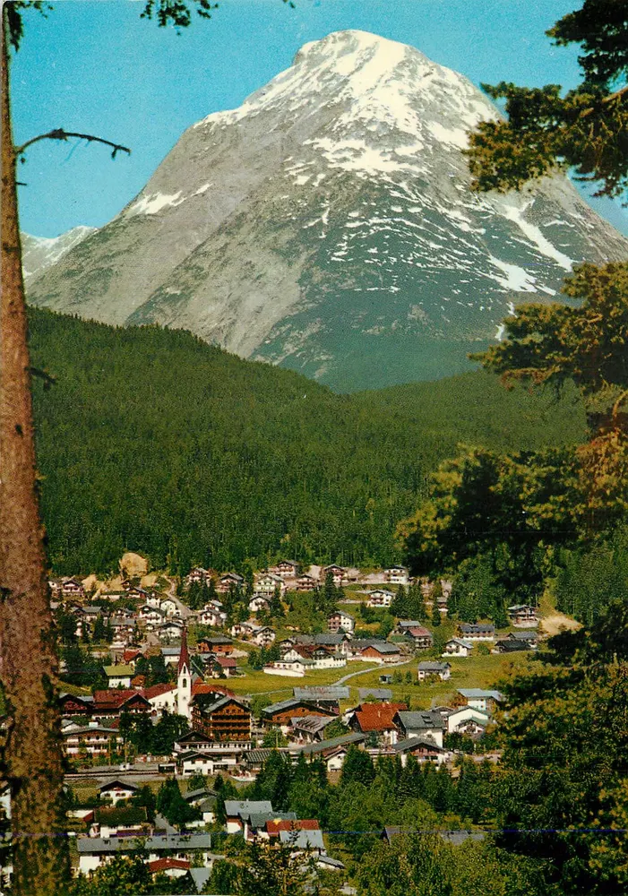 Seefeld in Tirol — Ansicht des Hohe Munde-Gebirges — Verlag Ferienhaus Innsbruck, Nr. C 1470 - Vorderseite