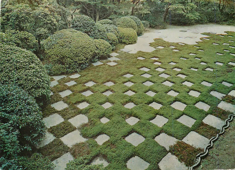 Jardim japonês em Kyoto — editor Tokyo Asahido Co. Ltd. — número de série não visível - Frente