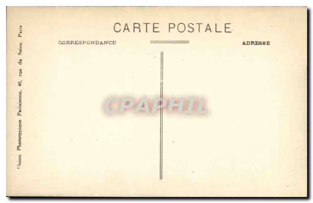 Abtei Port-Royal — Lage des alten Friedhofs, in der Mitte des Kreuzgangs — Union Phototypique Parisienne - Rückseite