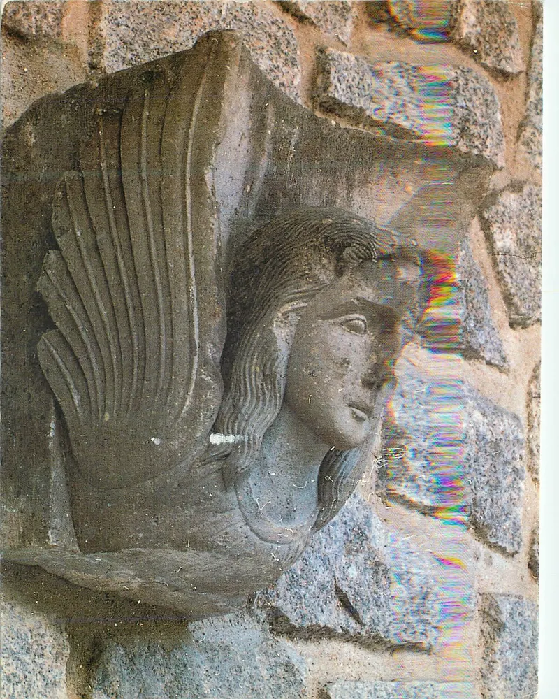 Engel von Nagasaki — Engelkopf aus der Kirche Urabaki — Geschenk der Stadt Nagasaki zum 30. Jubiläum der UNESCO — Druckerei Musin, Paris - Vorderseite