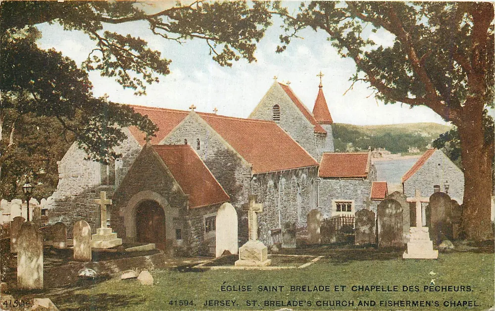 Église Saint Brelade et Chapelle des Pêcheurs — Jersey — Série Celestique, n° 41594 - Recto