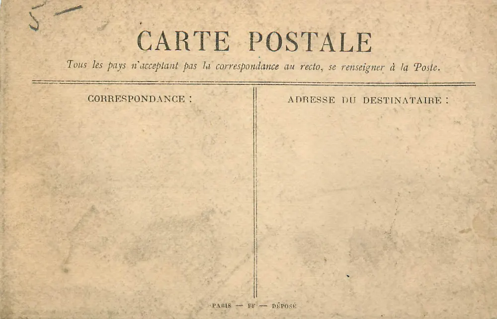 La Hougueby auf Jersey — Aufenthalt von Victor Hugo während seiner Emigration — F. Frank, Verlag, 11 rue des Tournelles, Paris - Rückseite
