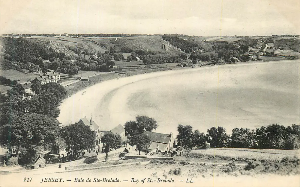 Baía de St.-Brelade — Jersey — LL. n°217 - Frente