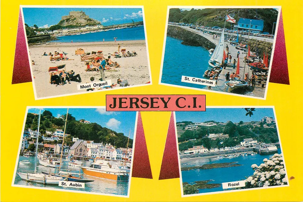 Jersey C.I. — Mont Orgueil, St. Catherine's, St. Aubin, Rozel — A.C. Gallie Ltd. - Vorderseite