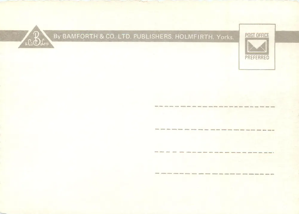 Ouaisne and St. Brelade's bays, Jersey, Channel Islands — Bamforth & Co. Ltd. ET.5659 - Verso