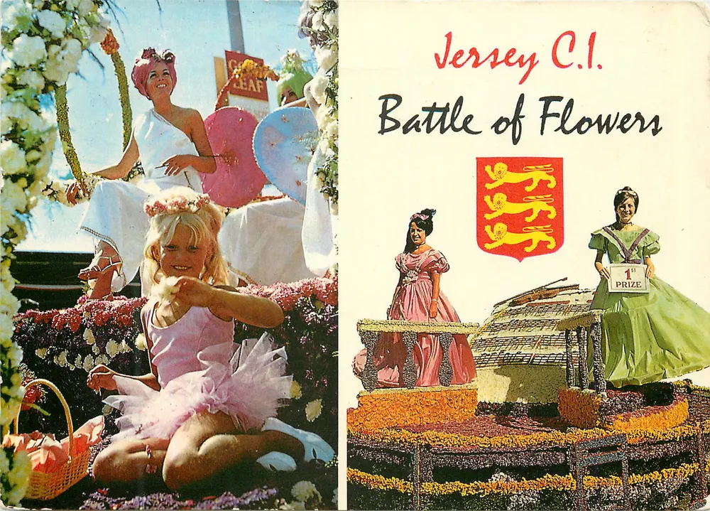 Jersey C.I. Battle of Flowers — 1st Prize — Cotman-Color Series - Recto