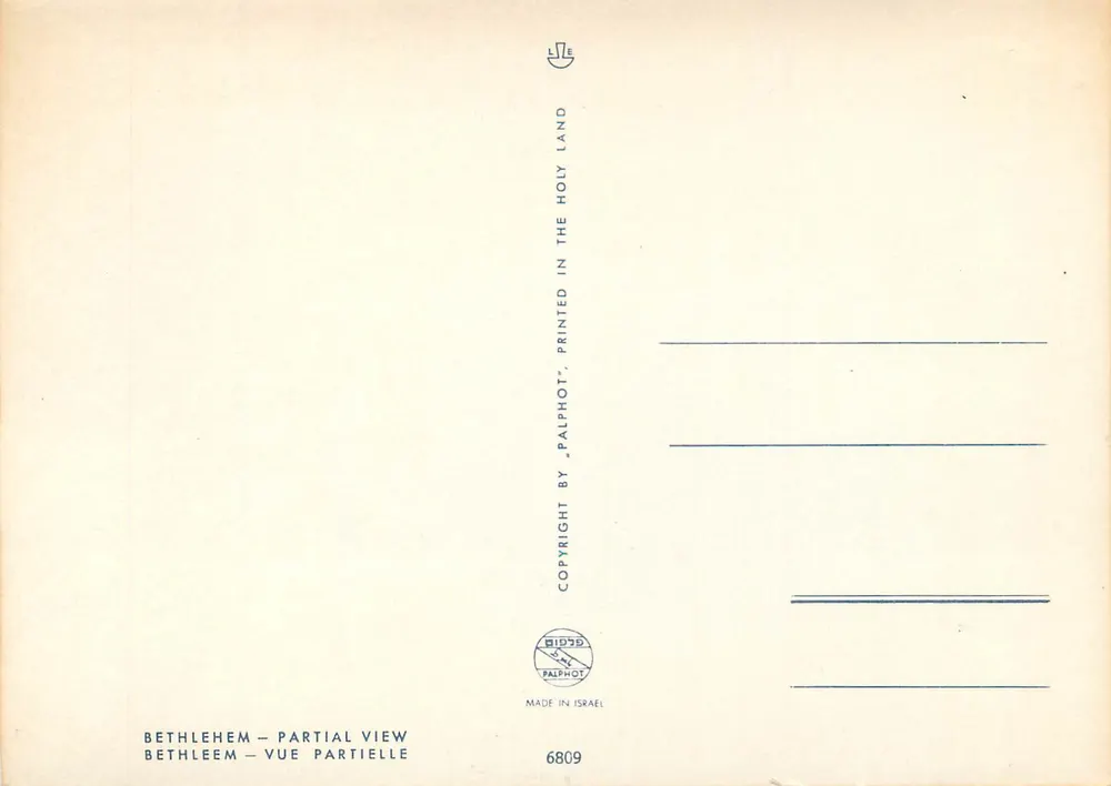 Belém — vista parcial — editor Palphot, n° 6809 - Verso