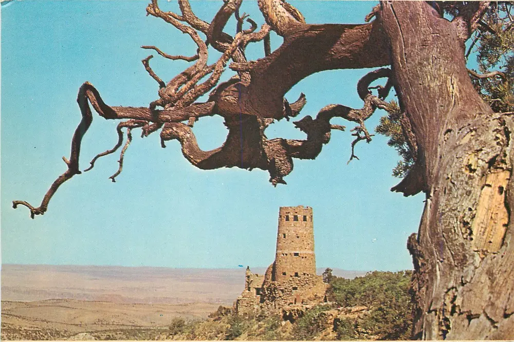 Desert View Watchtower — Nationalpark Grand Canyon, Arizona — Plastichrome - Vorderseite