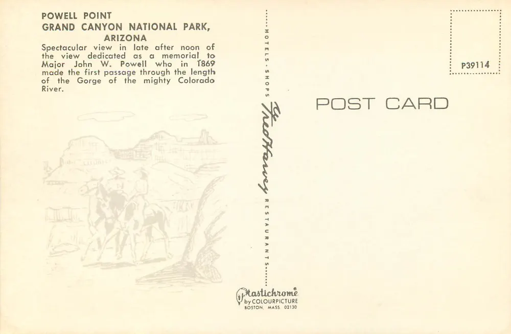 Powell Point — Nationalpark Grand Canyon, Arizona — Plastichrome von Colourpicture - Rückseite