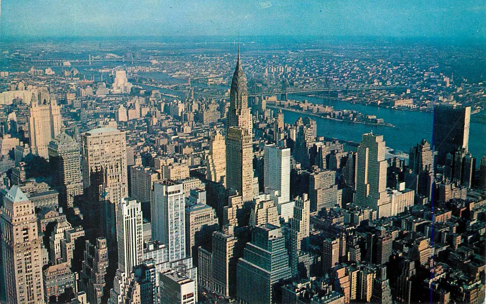 Luftbild von New York — Empire State Building Observatory — Verlag Colourpicture Publishers, Inc. - Vorderseite