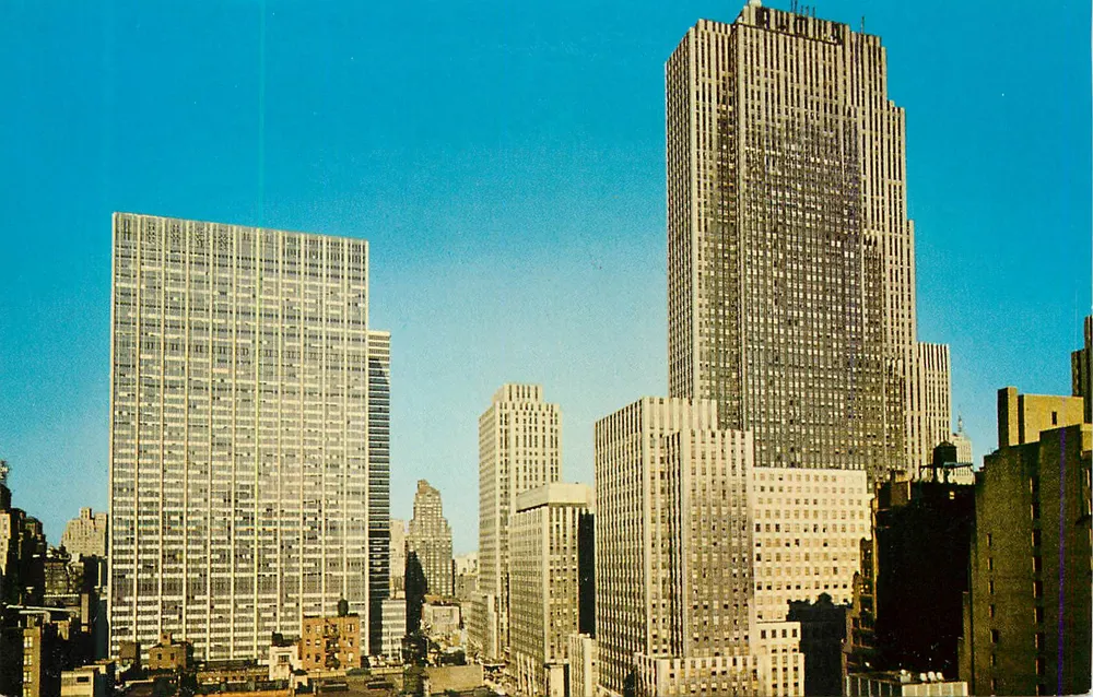 New York City — Rockefeller Center — HerbcO Card Co. H-454 - Vorderseite