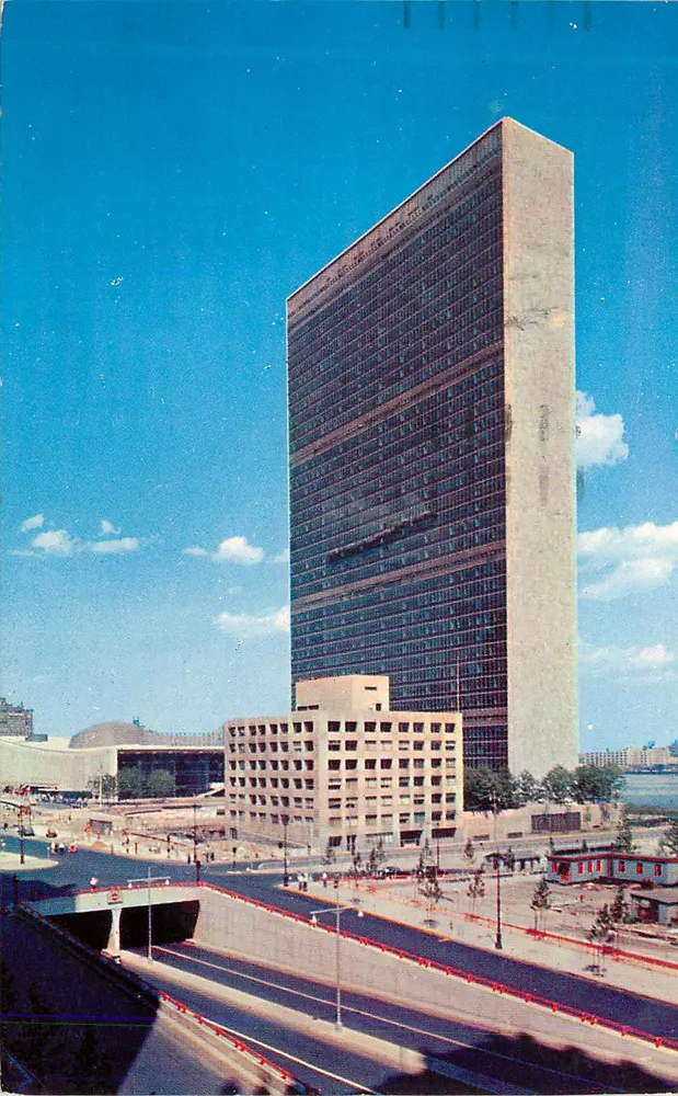 Zetel van de Verenigde Naties — New York — Officiële foto van de Verenigde Naties - Voorkant